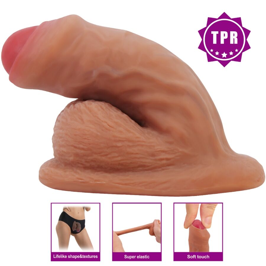 PRETTY LOVE - WARNELL DILDO ULTRA REALISTICO ED ELASTICO 9,5 CM MULATO – Peni realistici – foto 5