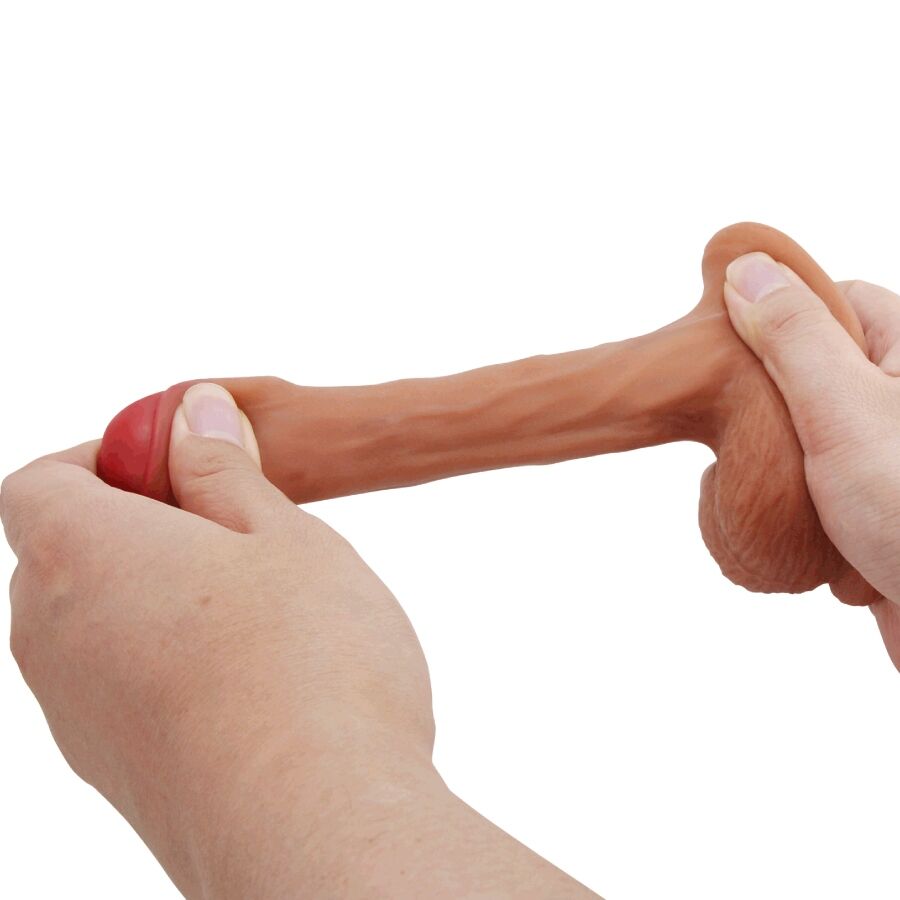 PRETTY LOVE - WARNELL DILDO ULTRA REALISTICO ED ELASTICO 9,5 CM MULATO – Peni realistici – foto 7