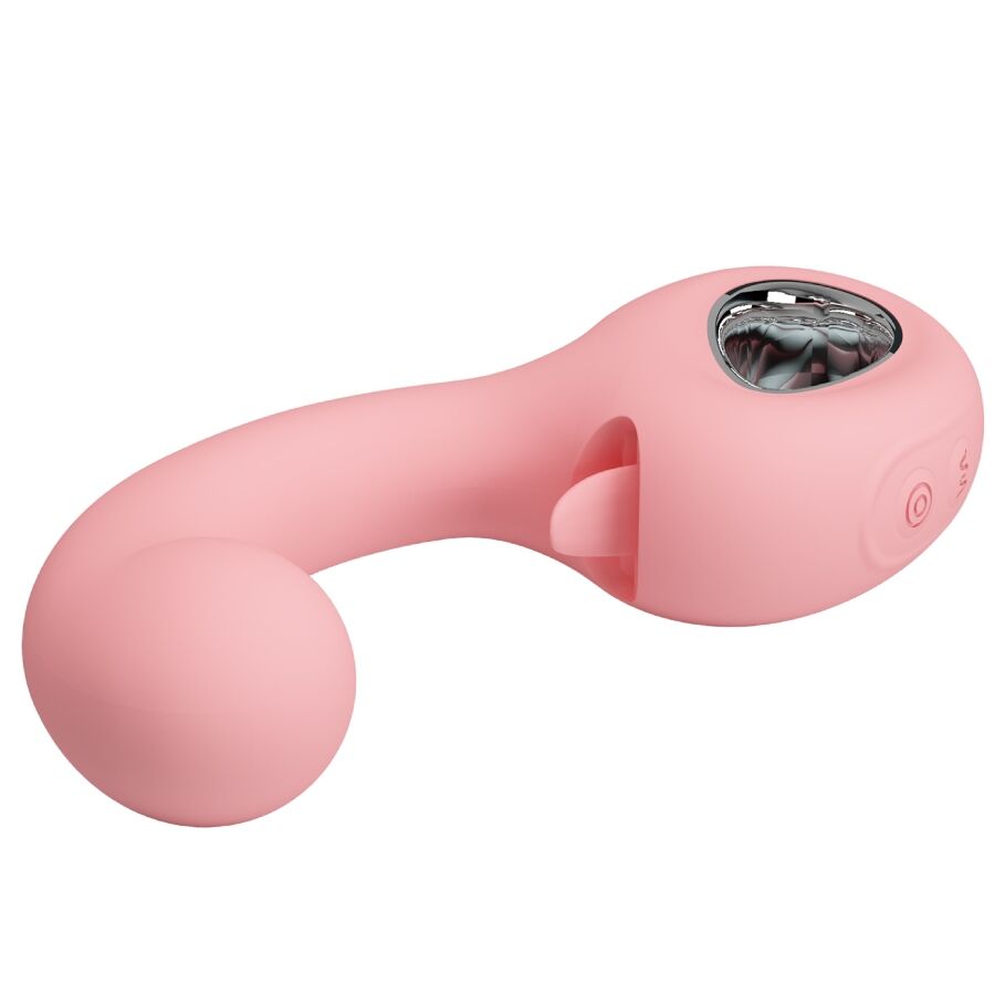 PRETTY LOVE - ERYNNYES VIBRATORE PUNTO G + STIMOLATORE CLITORIDEO 10 VIBRAZIONI ROSA – Vibratori HI-TECH – foto 5