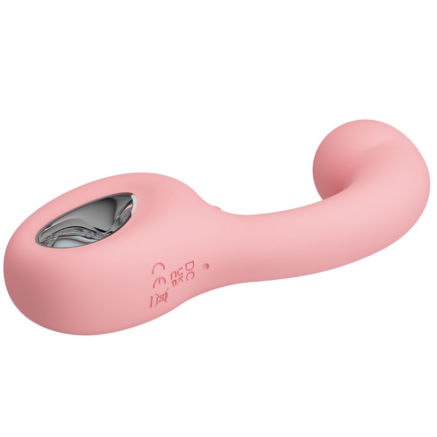 PRETTY LOVE - ERYNNYES VIBRATORE PUNTO G + STIMOLATORE CLITORIDEO 10 VIBRAZIONI ROSA – Vibratori HI-TECH – foto 3
