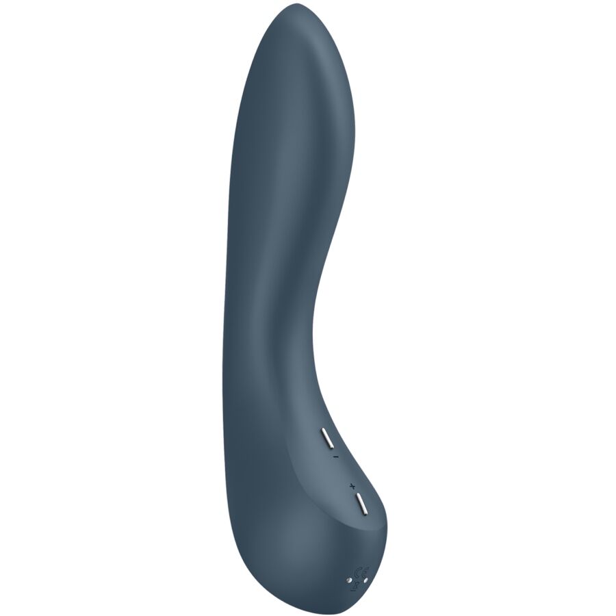 SATISFYER - G-SPOT WAVE 4 VIBRATORE PROGRAMMA 12 VIBRAZIONI GRIGIO SCURO – Vibratori a punto G