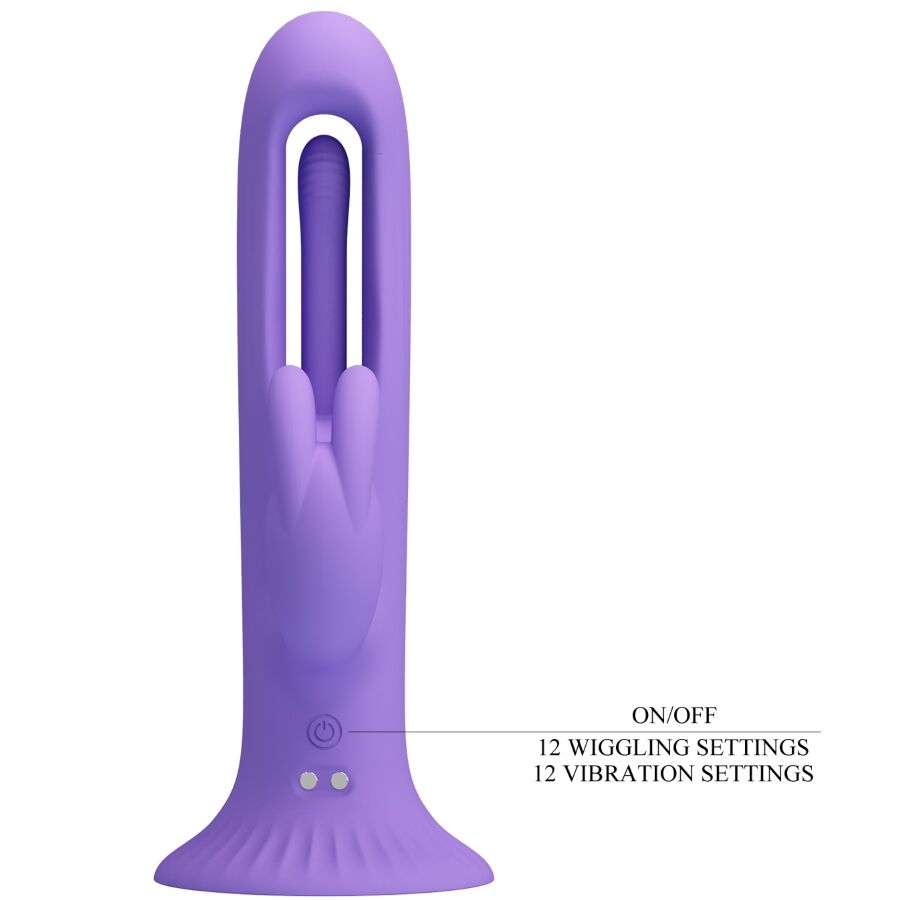 PRETTY LOVE - VIBRATORE CONIGLIO KILLMOULIS 12 MODALITÀ DI VIBRAZIONE VIOLA – Vibratori di coniglio – foto 7