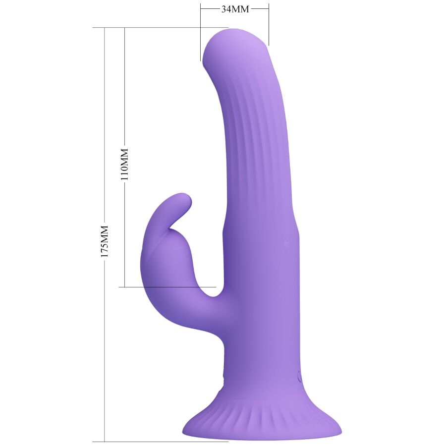 PRETTY LOVE - VIBRATORE CONIGLIO KILLMOULIS 12 MODALITÀ DI VIBRAZIONE VIOLA – Vibratori di coniglio – foto 6