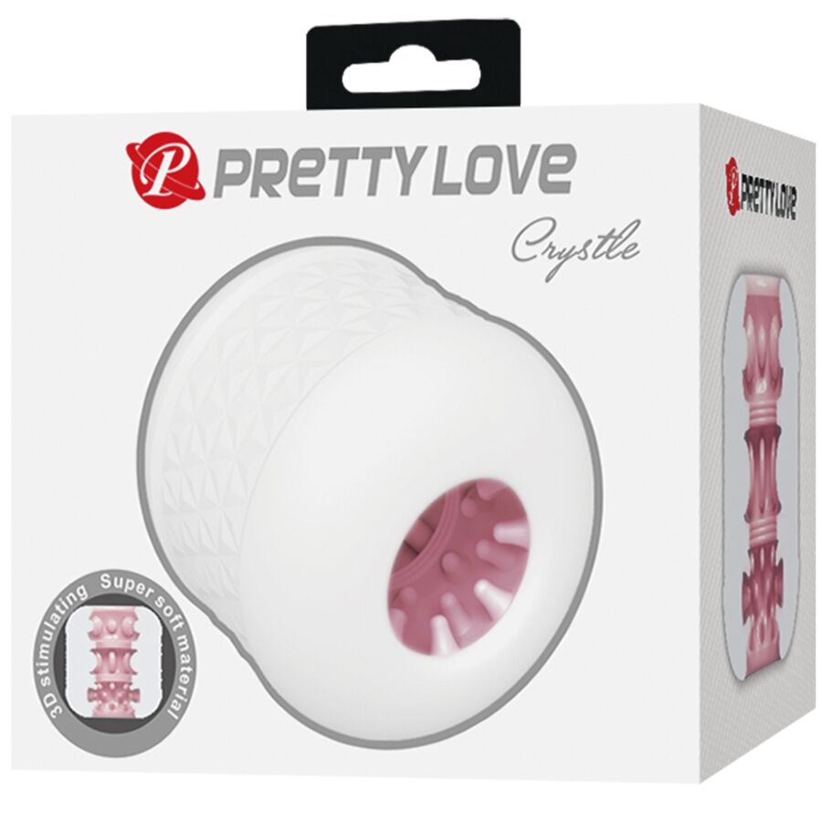 PRETTY LOVE - MASTURBATORE MASCHILE BIANCO CRYSTLE – Vari masturbatori – foto 9