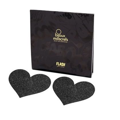 BIJOUX INDISCRETS - FLASH NERO TAGLI CAPEZZOLI CUORE – Fodere – foto 2