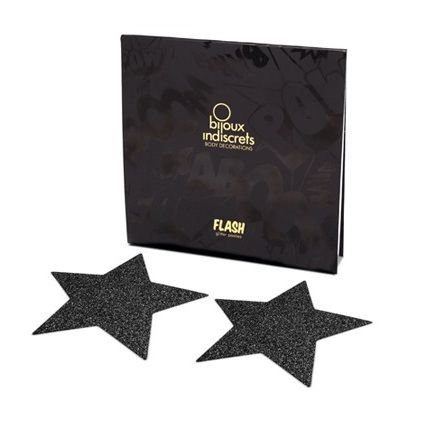 BIJOUX INDISCRETS - CAPPUCCI PER CAPEZZOLI INDISCRETI BLACK STAR FLASH – Fodere – foto 2