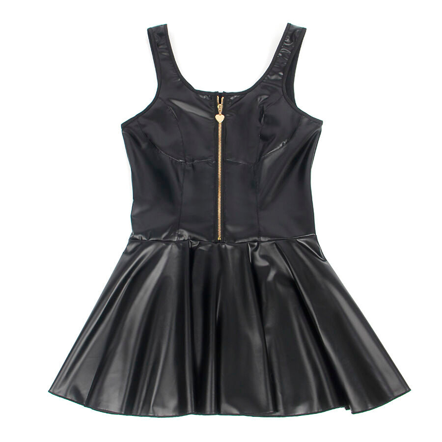 SUBBLIME - 957667 ABITO IN PELLE CON ZIP CUORE NERO S/M – Abiti sexy – foto 5