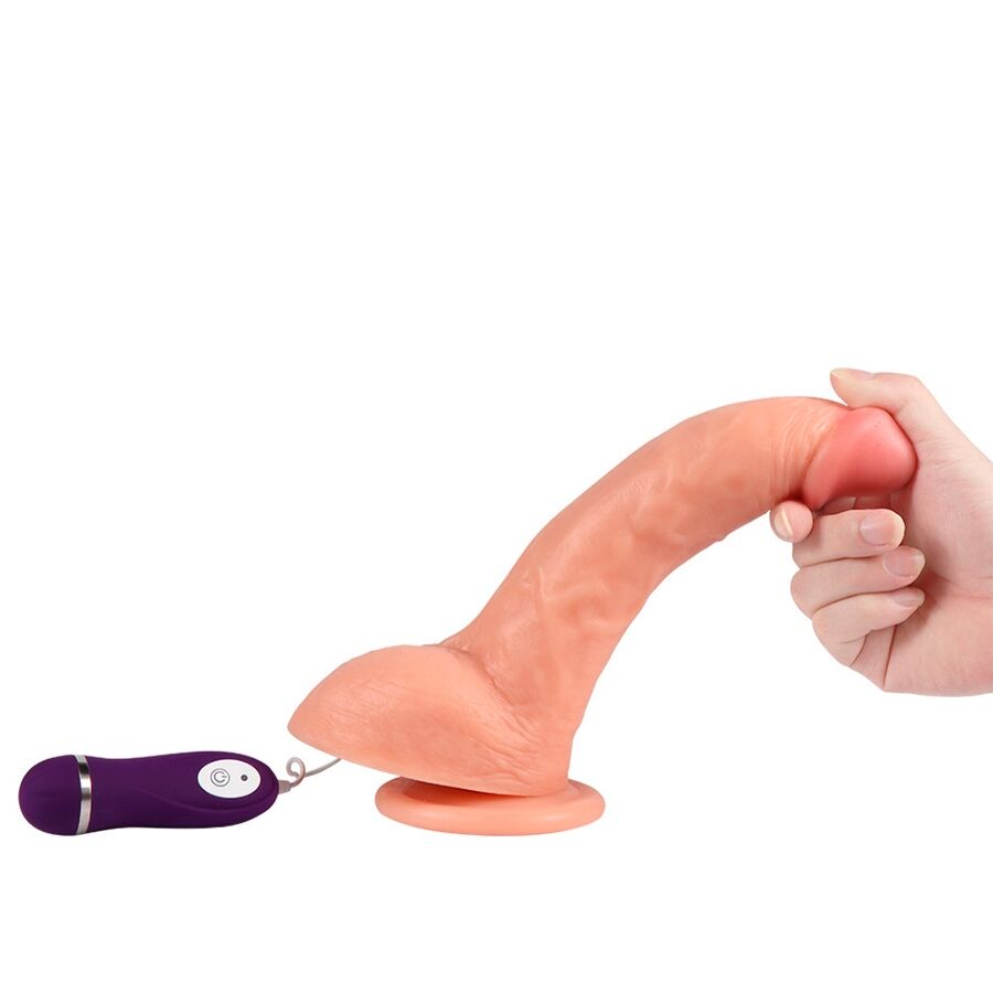 SHEQU - DILDO VIBRANTE BESTIA CON TELECOMANDO 24,5 CM – Telecomando – foto 5