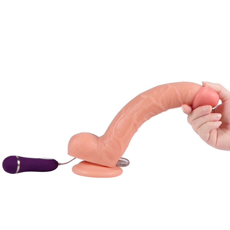 SHEQU - DILDO VIBRANTE OPTIMUS CON TELECOMANDO 28 CM – Telecomando – foto 5