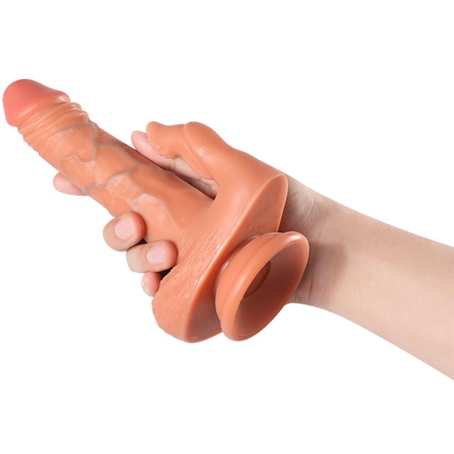 SHEQU - JULIAN DILDO E STIMOLATORE CLITORIDE CON VIBRAZIONE E TELECOMANDO 16 CM – Per il clitoride – foto 8