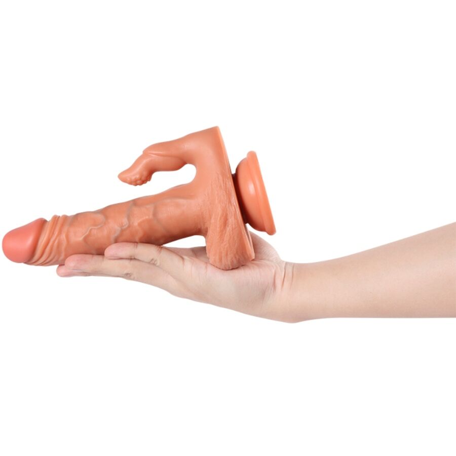 SHEQU - JULIAN DILDO E STIMOLATORE CLITORIDE CON VIBRAZIONE E TELECOMANDO 16 CM – Per il clitoride – foto 9