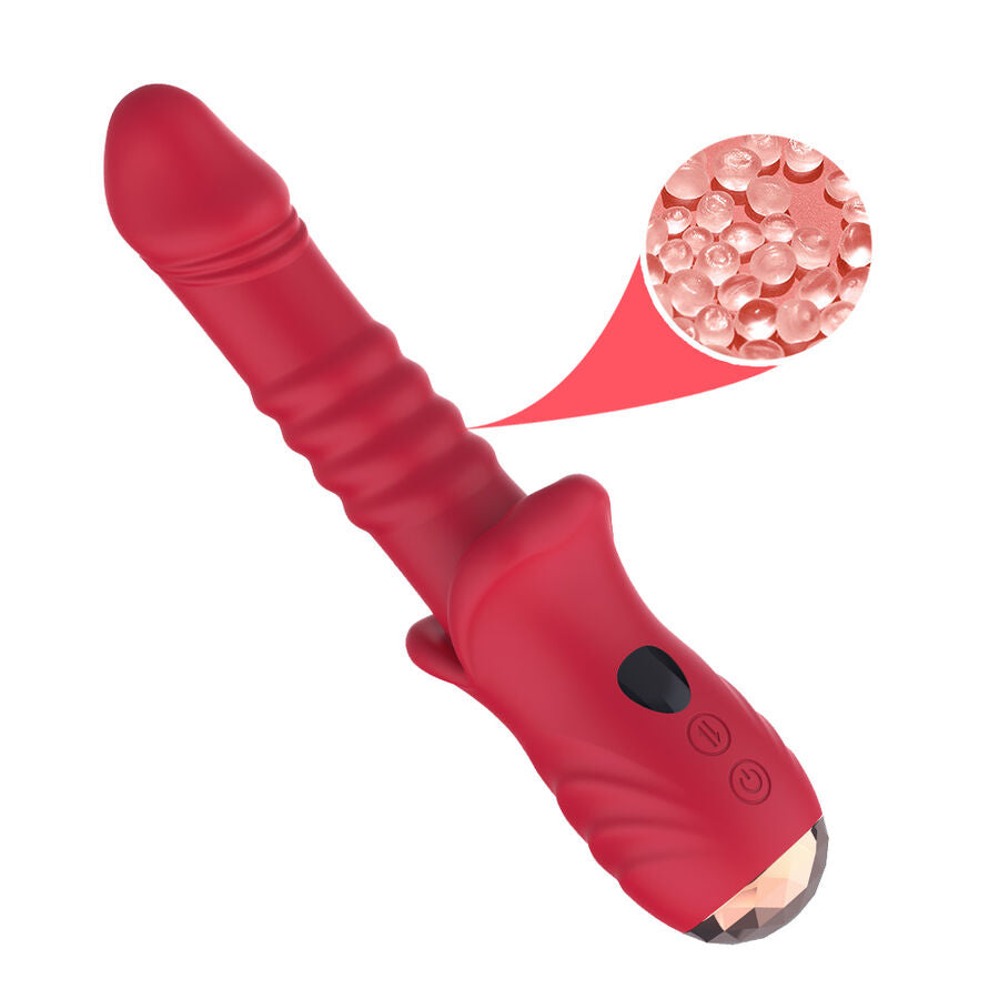ARMONY - POINT A DILDO VIBRATORE STIMOLANTE ROSSO – Vibratori a punto G – foto 5