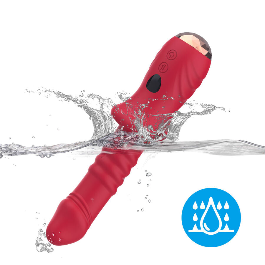 ARMONY - POINT A DILDO VIBRATORE STIMOLANTE ROSSO – Vibratori a punto G – foto 8