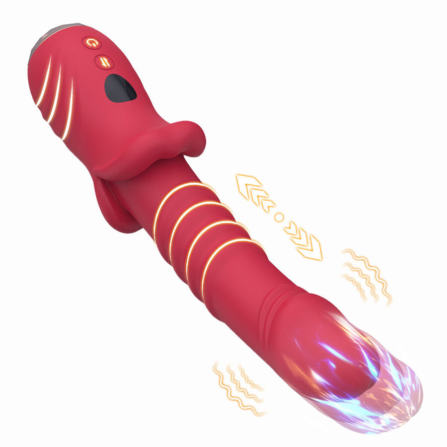 ARMONY - POINT A DILDO VIBRATORE STIMOLANTE ROSSO – Vibratori a punto G – foto 2