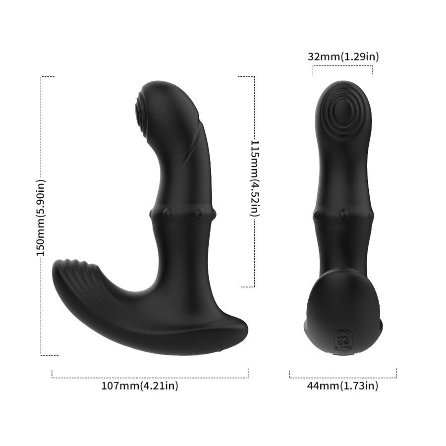 ARMONY - VIBRATORE ANALE PROSTATICO TELECOMANDO NERO – Vibratori anali – foto 6
