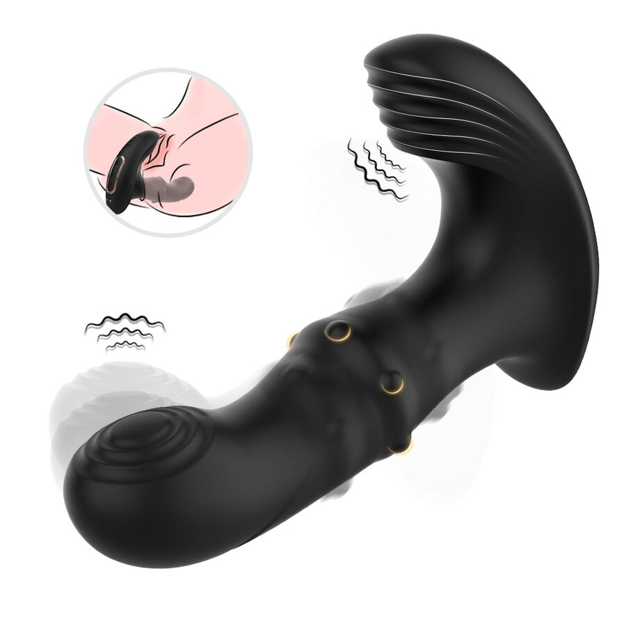 ARMONY - VIBRATORE ANALE PROSTATICO TELECOMANDO NERO – Vibratori anali