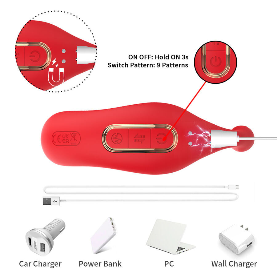 ARMONY - VIBRATORE ANALE PANTY C E STIMOLATORE PUNTO G TELECOMANDO ROSSO – Vibratori a punto G – foto 7