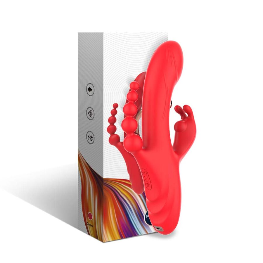 ARMONY - VIBRATORE STIMOLATORE PUNTO G E CLITORIDE ROSSO – Vibratori a punto G