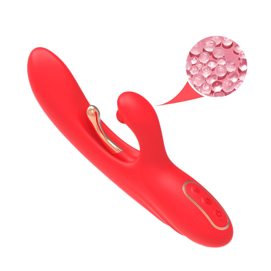 ARMONY - VIBRATORE STIMOLATORE PUNTO G E CLITORIDE CON LINGUA OSCILLANTE ROSSO – Vibratori a punto G – foto 9
