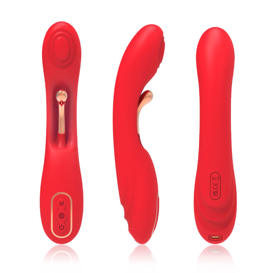 ARMONY - VIBRATORE CON LINGUA OSCILLANTE ROSSO – Vibratori HI-TECH – foto 3