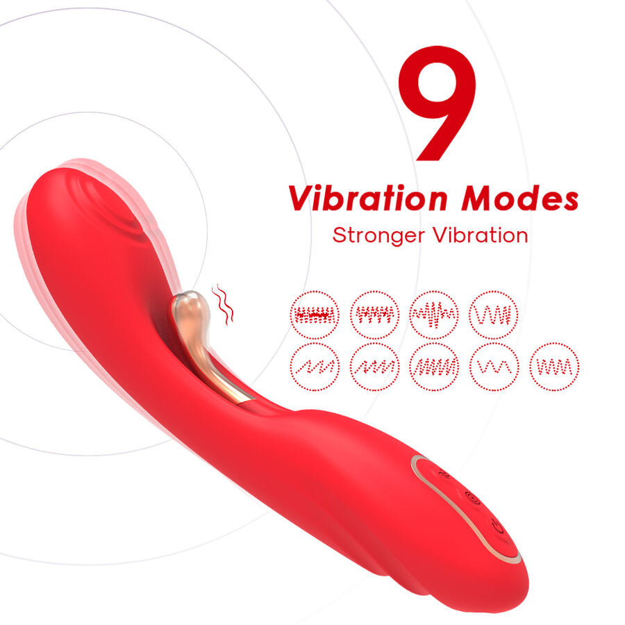 ARMONY - VIBRATORE CON LINGUA OSCILLANTE ROSSO – Vibratori HI-TECH – foto 4
