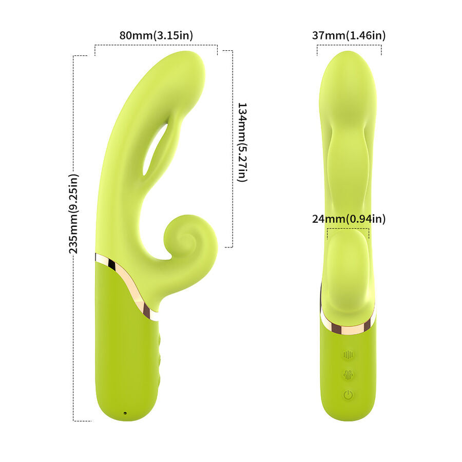 ARMONY - GONFIATORE PUNTO A PER STIMOLATORE VIBRATORE VERDE – Vibratori HI-TECH – foto 5