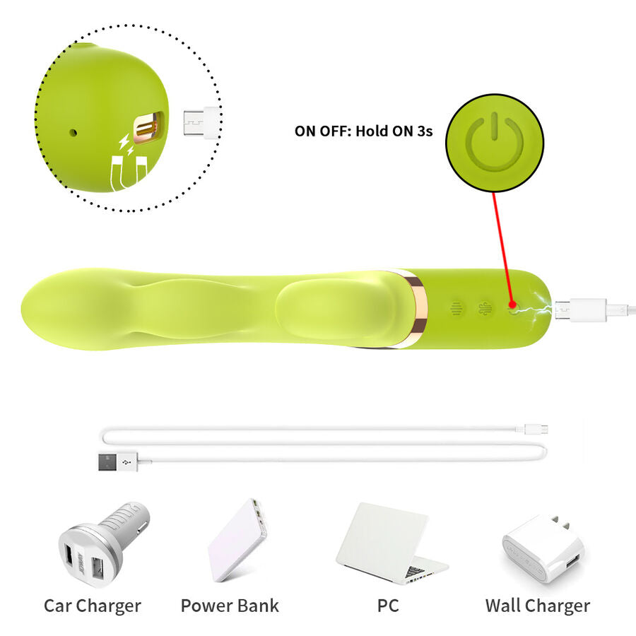 ARMONY - GONFIATORE PUNTO A PER STIMOLATORE VIBRATORE VERDE – Vibratori HI-TECH – foto 8