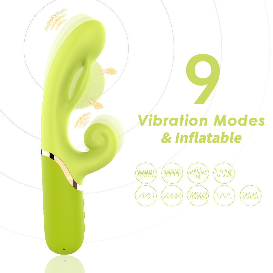 ARMONY - GONFIATORE PUNTO A PER STIMOLATORE VIBRATORE VERDE – Vibratori HI-TECH – foto 3
