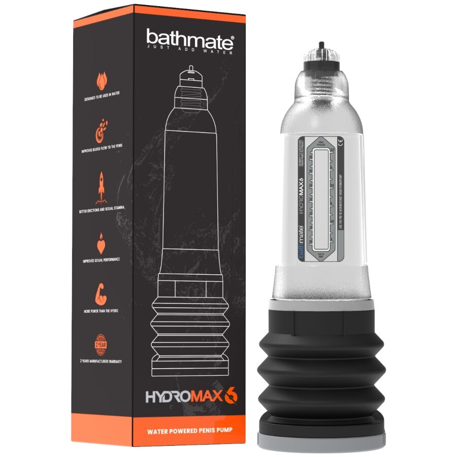 BATHMATE - HYDROMAX 6 TRASPARENTE – Pompa per l'ingrandimento del pene
