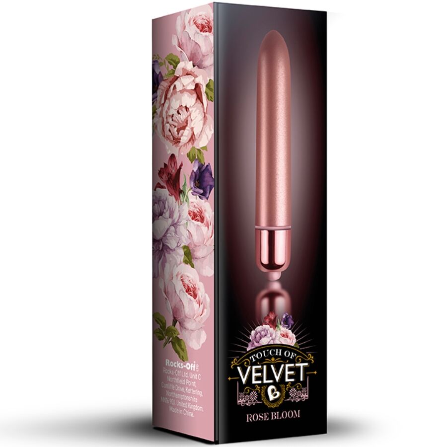 ROCKS-OFF - VIBRANTE BULLET TOUCH OF VELVET ROSE BLOOM 10 VELOCITÀ – Proiettili vibranti – foto 2