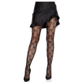LEG AVENUE - COLLANT A RETE CON FIOCCO NERO – Calzini