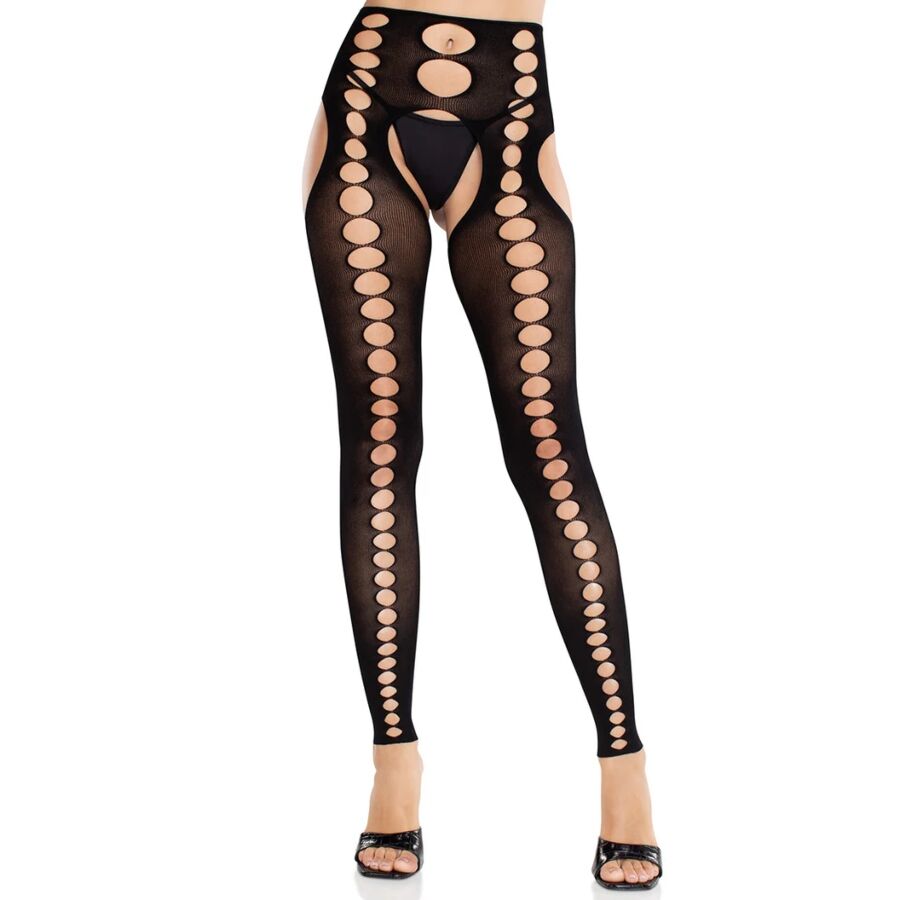 LEG AVENUE - CALZE COPRENTI SENZA CUCITURE SENZA SPALLINE NERE – Calzini