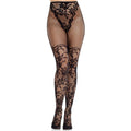 LEG AVENUE - CALZE IN PIZZO DAHLIA CON DETTAGLIO A RETE NERE – Calzini