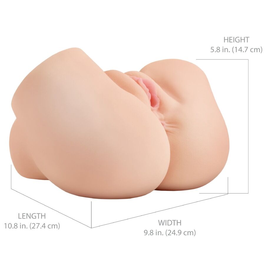 PDX ELITE - BACK THAT ASS UP MASTURBATORE REALISTICO VIBRANTE PER VAGINA E ANO – Vagine con vibrazione – foto 6