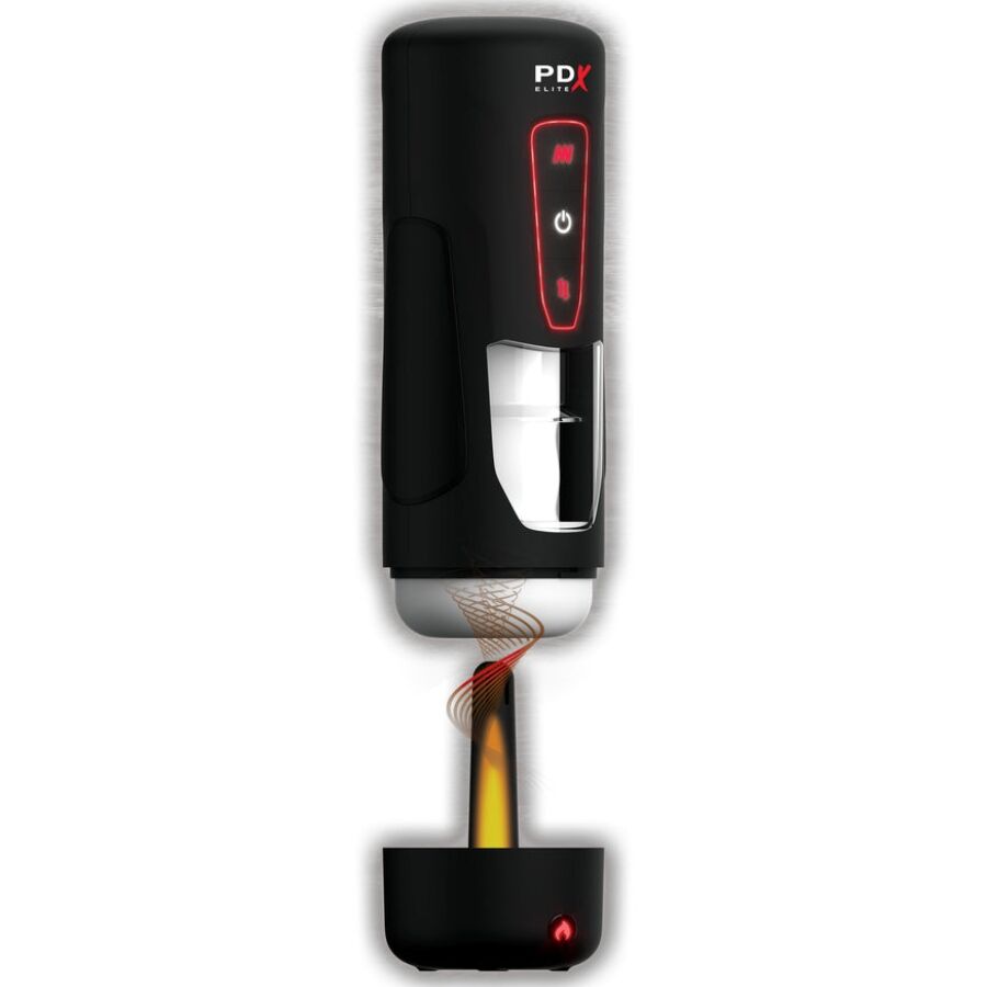 PDX ELITE - MASTURBATORE AUTOMATICO MILK ME HOTTER CON VIBRAZIONE A SPINTA E EFFETTO CALORE – Masturbatore automatico – foto 4