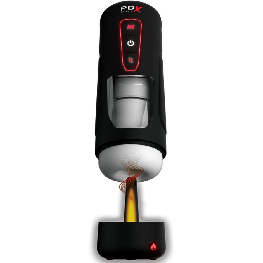 PDX ELITE - MASTURBATORE AUTOMATICO MILK ME HOTTER CON VIBRAZIONE A SPINTA E EFFETTO CALORE – Masturbatore automatico – foto 3