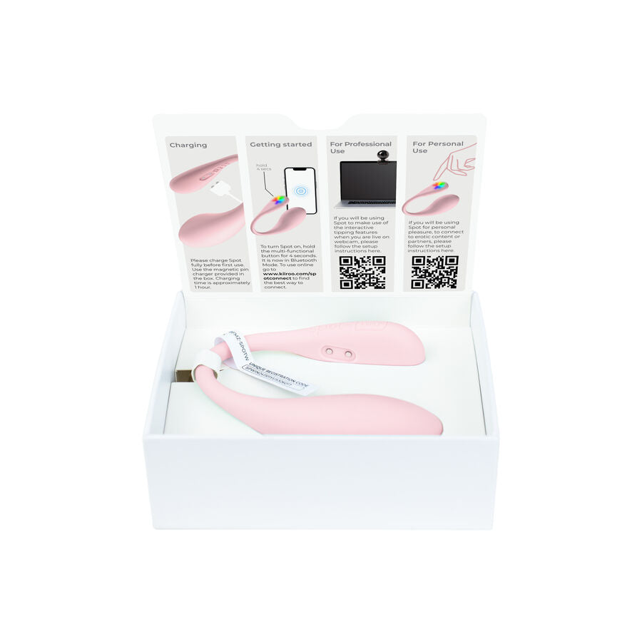 KIIROO - SPOT KISS ME VIBRATORE A FORMA DI U ROSA – Vibratori HI-TECH – foto 5