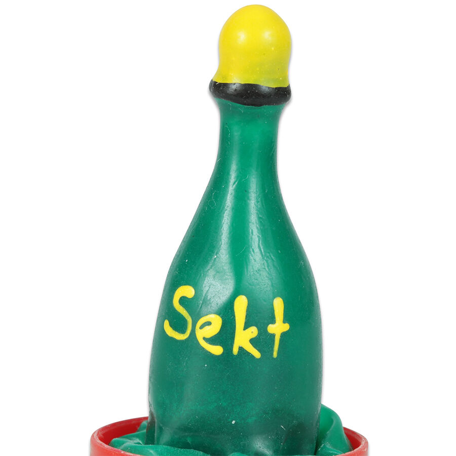 CONDOMERIE - PRESERVATIVI NOVITÀ DIPINTI A MANO CHAMPAGNE – Preservativi Divertenti