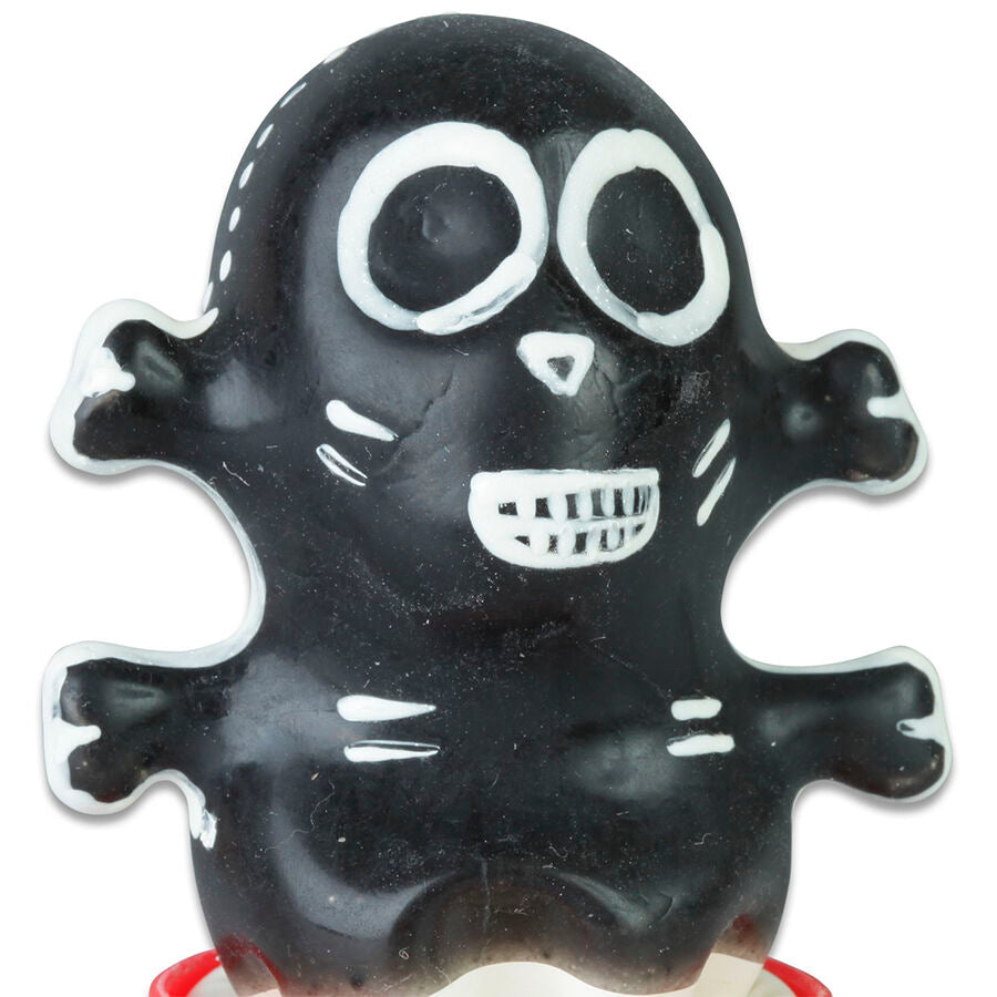 CONDOMERIE - PRESERVATIVI NOVITÀ DIPINTI A MANO TESCHIO MODELLO NERO 1 – Preservativi Divertenti