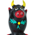 CONDOMERIE - PRESERVATIVI NOVITÀ DIPINTI A MANO BULL BLACK MODELLO 1 – Preservativi Divertenti