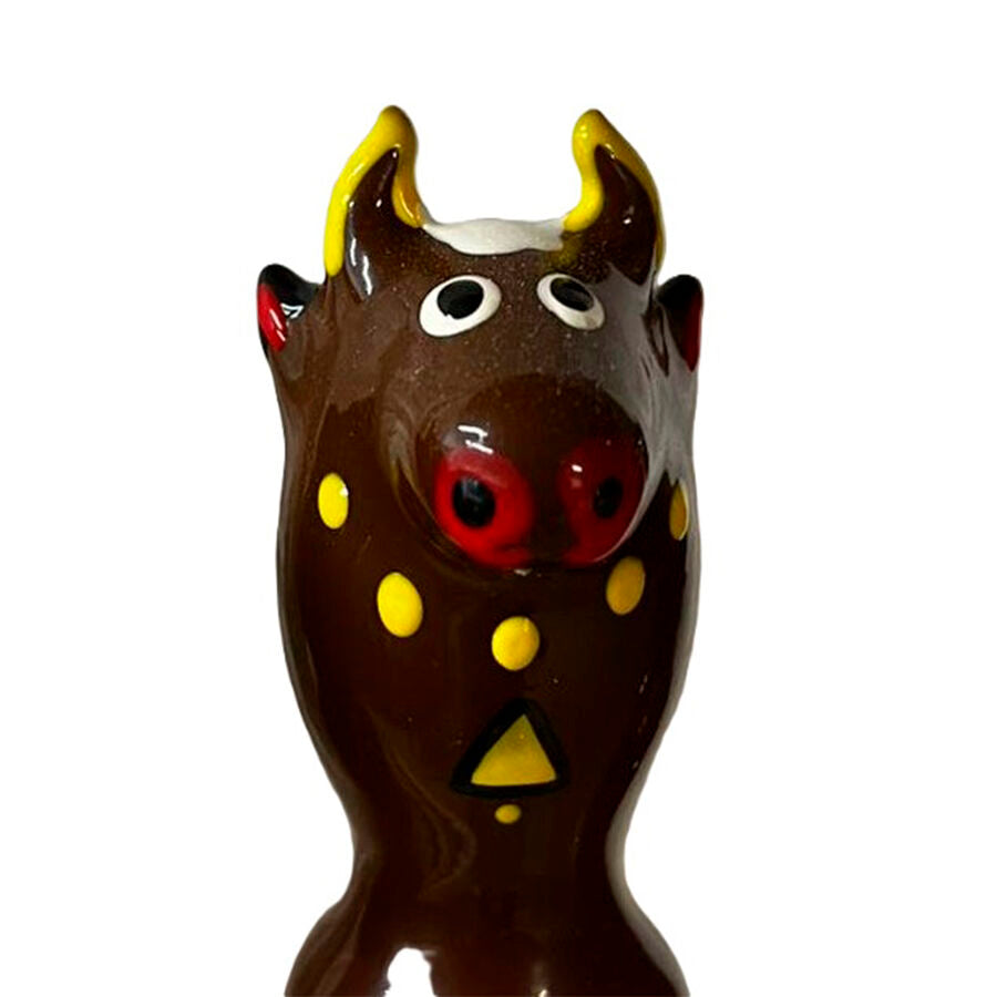 CONDOMERIE - PRESERVATIVI NOVITÀ DIPINTI A MANO BULL BLACK MODELLO 2 – Preservativi Divertenti