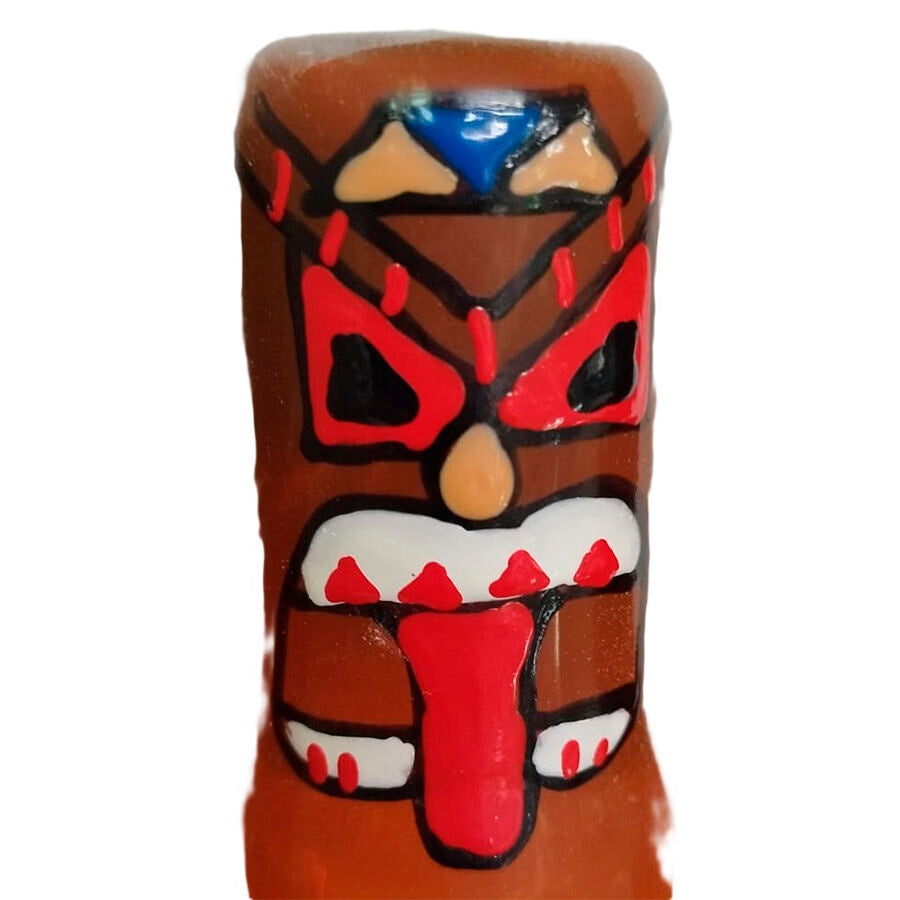 CONDOMERIE - PRESERVATIVI NOVITÀ DIPINTI A MANO TIKI TOTEM-01 – Preservativi Divertenti