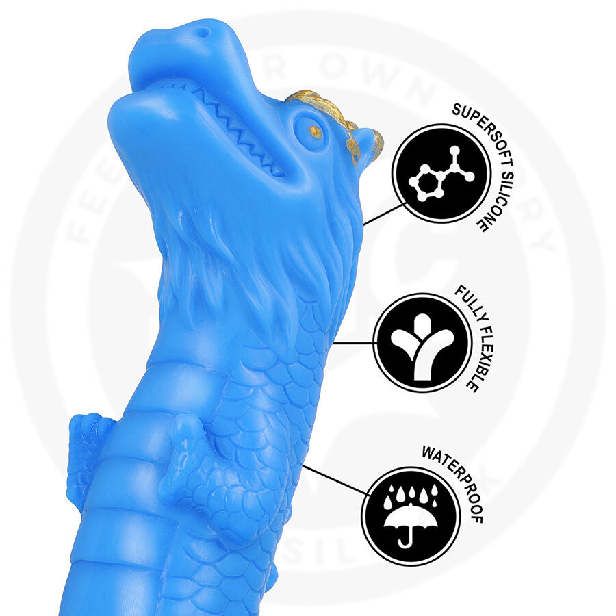 EPIC - DILDO NAGA DRAGO CELESTE – Falli senza vibrazioni – foto 7