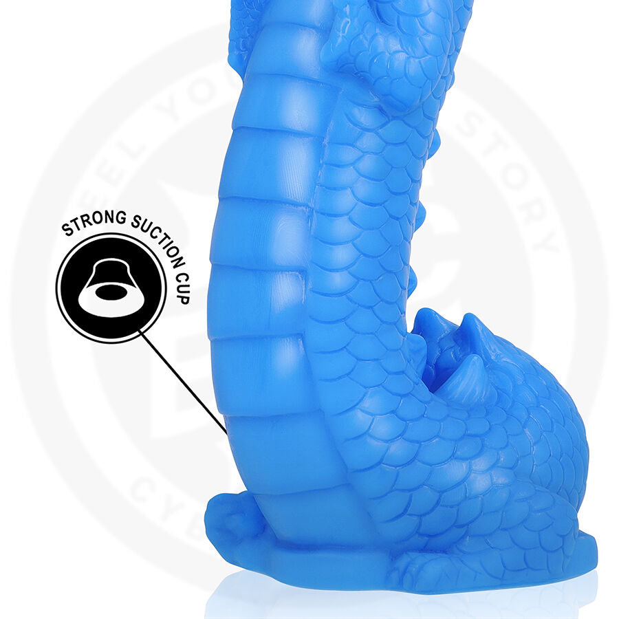 EPIC - DILDO NAGA DRAGO CELESTE – Falli senza vibrazioni – foto 8
