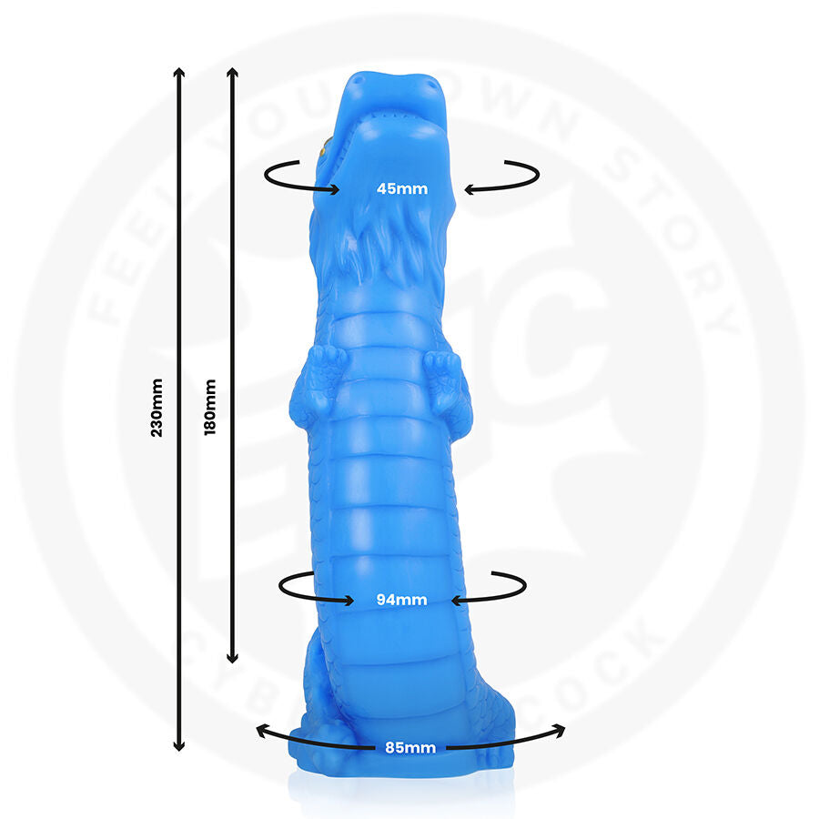 EPIC - DILDO NAGA DRAGO CELESTE – Falli senza vibrazioni – foto 3