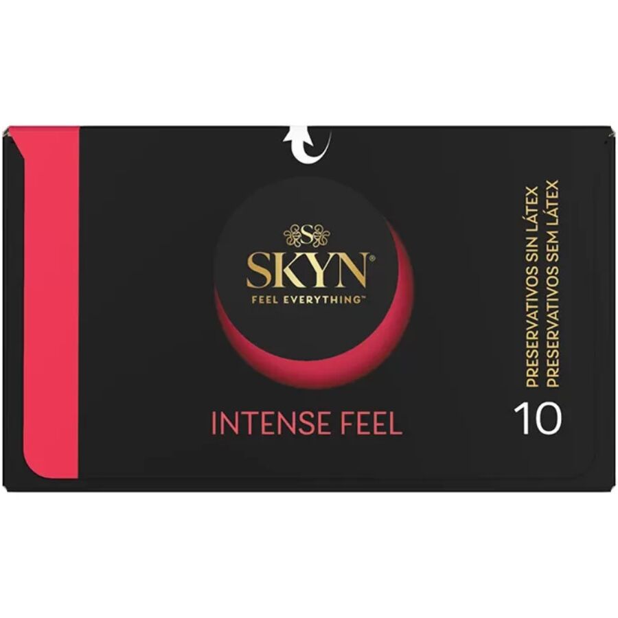 SKYN - PRESERVATIVO TEXTURED INTENSE FEEL CON DESIGN ONDULATO 10 UNITÀ – Senza latex – foto 3