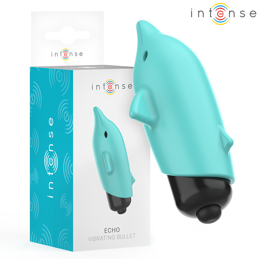 INTENSE - ECHO VIBRANTE BULLET DELFINO BLU 8 X 4,7 CM – Proiettili vibranti