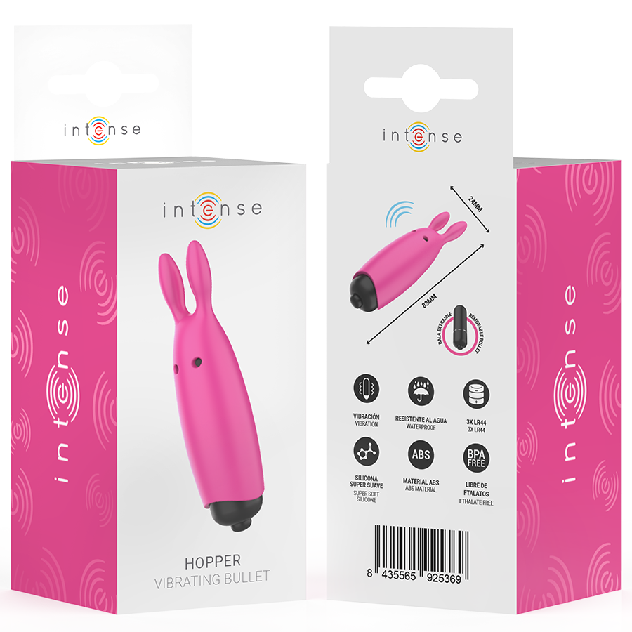 INTENSE - HOPPER ROSA VIBRANTE BULLET 8,3 X 2,4 CM – Proiettili vibranti – foto 7