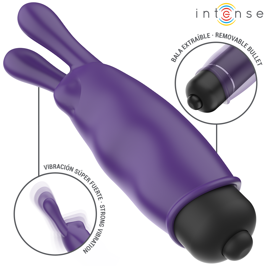 INTENSE - MYSTIC VIBRATING BULLET VIOLA 8,7 X 2,4 CM – Proiettili vibranti – foto 4