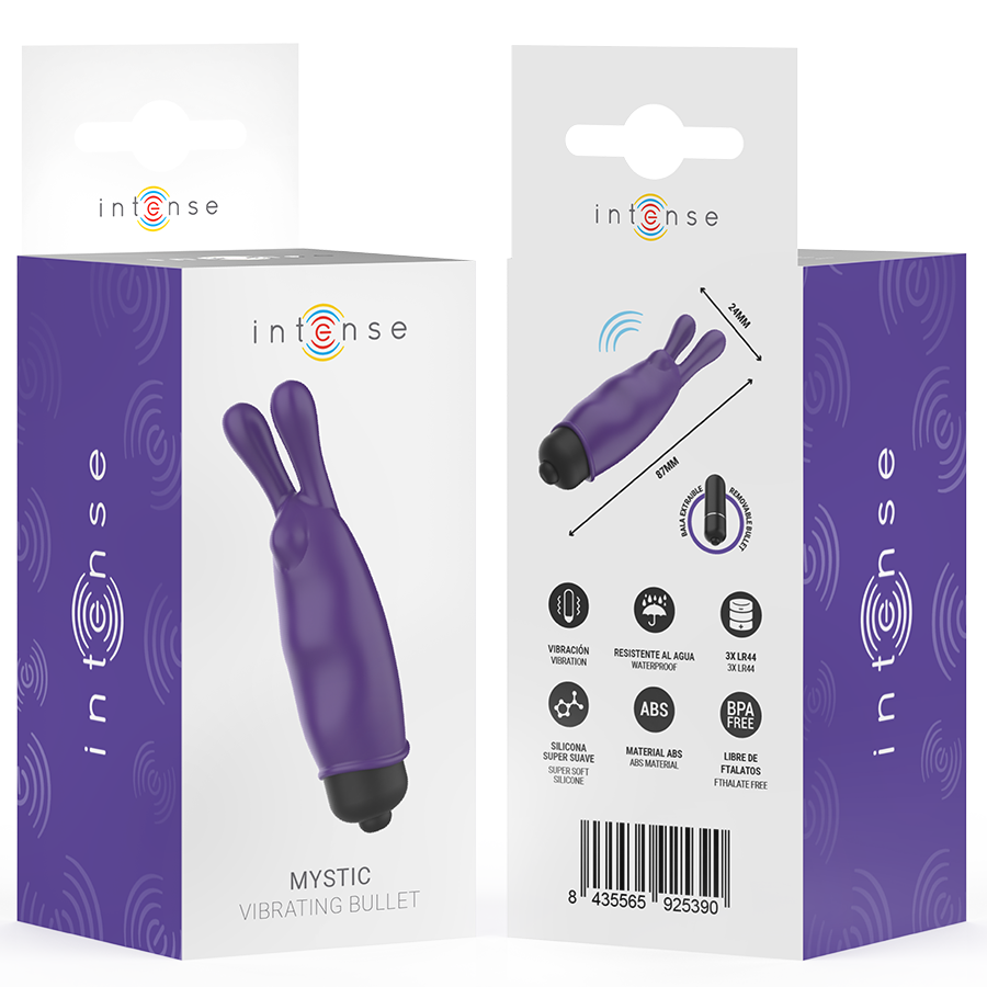 INTENSE - MYSTIC VIBRATING BULLET VIOLA 8,7 X 2,4 CM – Proiettili vibranti – foto 7